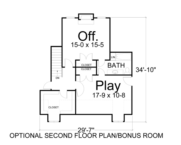 2nd Floor Plan Optional/bonus